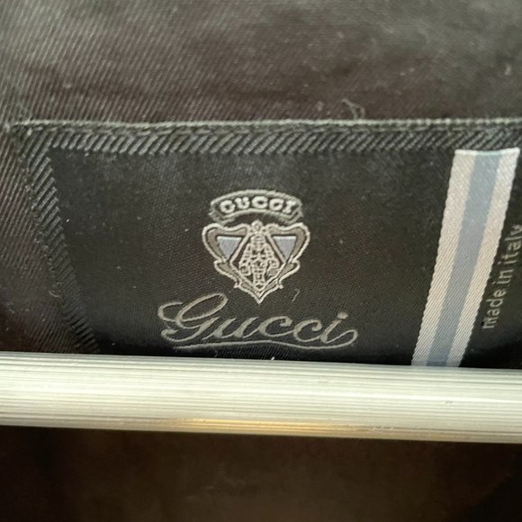 Mens Gucci Leather Bomber Jacket - Picture 3 of 4